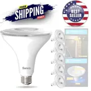 Sunco 6-Pack Outdoor LED Floodlight Bulbs - Dimmable, Weatherproof 1050 LM