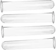 GRIRIW Glass Propagation Vases 4 Pack Test Tube Plant Vases for Flowers Small Terrariums Home Decor