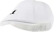 [Healeved] Striated Beret Hat with Rabbit Design Beret for Boys Comfortable Breathable for Daily Wear Special Occasions White