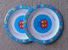 2 Melamine Plates Babies Child First Pate Ladybird Plate Lightweight Dish Strong
