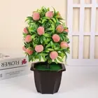 Mini Artificial Fruit Plant Potted Fake Plant Indoor Office Table Decor