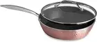 12” Rose Nonstick Ceramic Frying Pan with Lid – Induction Compatible, Lightweigh