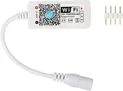 TOPXCDZ WiFi Wireless LED Smart Controller Smart WiFi 4 Pin RGB LED Controller Alexa Google Home IFTTT Compatible,Working with Android,iOS System
