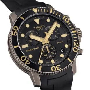 【TISSOT 天梭 官方授權】Seastar 海星300米潛水石英錶 男錶 手錶 母親節 禮物(T1204173705101)