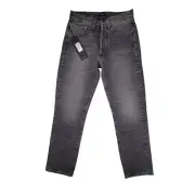 Edwin Womens Jeans 25 Blue Straight Leg Hana Crop Straight Blue Button Fly