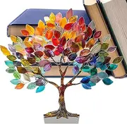 Positive Tree Desk Decor,Beautiful Aesthetic Room Decor Decorative Figurines - Delicate Home Furnishing Decoration Modern Home Decor for Home Offices Yoga Studio