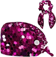 [YTYVAGT] Scrub Caps Women,Scrub Hats Suitable for Women,Abstract Pink Modern Style