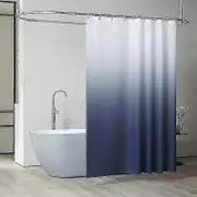 Extra Wide Shower Curtain 240x200 Cm - Mildew Resistant - Dark Grey - Waterproof
