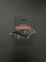 How to Train Your Dragon Toothless Glitter Portrait Enamel Pin