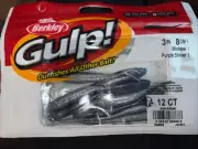 Berkley Gulp 3" Purple Shiner Minnows 12 Per Pack (NEW)