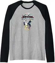 [Marvel] Thor: Love and Thunder Fiery Goats Poster Raglan Baseball Tee