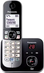 Panasonic DECT Digital Cordless Phone with Built-In Answering Machine and 1 H...