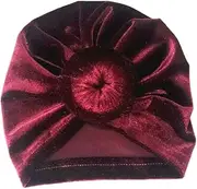 [ERINGOGO] 4pcs Knot Beanie Hats for Velour Turban Caps Multi Function Hospital Hat for Outdoor Birthdays Easter and Family Photos