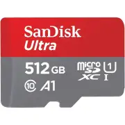 SanDisk Ultra microSDXCUHS-I A1 512GB - 100MB/s R Memory Card