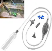 Aquarium Gravel Cleaner Water Changer Vacuum for Fish Tank Cleaning Tools Siphon Universal Quick Pump Aquarium Water Changing Sand Cleaner for Aquarium Water Filter (3.0M with Accessories)