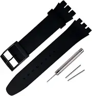[Rihahisy] Silicone Rubber Watch Strap/Watch Band Replacement for Swatch