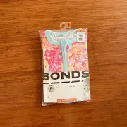 Bonds Baby Bloom Floral White Orange Pink Blue Zip Wondersuit Size 00 BNIP