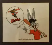 1990 Warner Brothers Bugs Bunny Baltimore Oriole Sticker - Rare