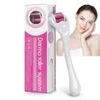 Titanium 540 Derma Roller for Beard Hair Skin Face 540 0.25mm (White Handle+ ...
