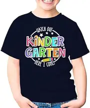 [SDVN] Watch Out Kindergarten Funny Back to School Unisex Kids Shirt Gift Boy Girl Youth T-Shirt (Navy;S)