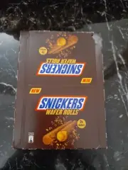 Snickers Wafer Rolls Milk Chocolate 12 Bars (22.5g Each) New