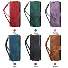 Strap Flower Butterfly Card Wallet Phone Case For Samsung Galaxy Z Fold 6 5 4 3