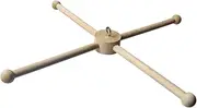 yuksok Wooden Mobile Frame Kit, Bed Toy, DIY 4 Legged Mobile Hanger for Home Music Box Bedroom, with Bead