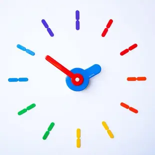 On-Time Wall Clock Peel and Stick V1M Rainbow 56-60 Cm.