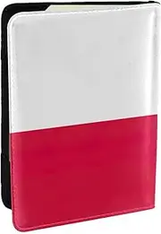[JEJEA] Polish Flag Print Travel Organizer Credit Cards Case Passport BookPassport Holder Cover Wallet forTraveling,, Black, One Size