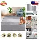 Premium 5'x7' Absorbent Entry Rug – Non-Slip Indoor Doormat in Light Grey