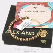 Authentic Alex and Ani Canyon Rafaelian Gold Bangle
