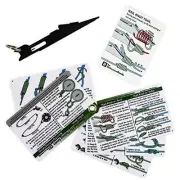Nail Knot Tool Combo - Fly Fishing Knot Cards, Nail Knot Tying Tool, and Fly
