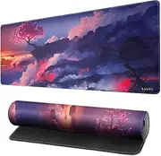 Japanese Cherry Blossom Mouse Pad 31.5x11.8in, XL Anime Gaming Keyboard Mat, Big Extended Desk Protector for Home Office (8030YinHua-AU)