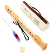 8 Holes Alto F Maple Wood Flute German Style Recorder English Style Chinese Dizi