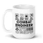Nerd Geek Gift Tea Cup Funny Coffee Mug for Combat Engineer Mechanic Technician