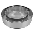 2 Pcs Fine Mesh Drum Large Sieve Flour Straining Stainless Steel Sifter
