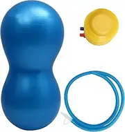 Gatuida PVC Yoga Peanut Ball with Inflator Thicken Burst Fitness Ball for Exercise Balance Training and Yoga Durable Portable Suitable for All Ages