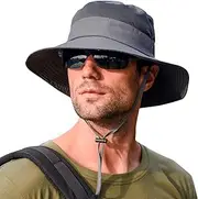 [CaySep] Women-Men-Outdoor-Sun-Hat - UV-Protection-Foldable Sunhat Wide Brim Breathable Beach Fishing Hat for Fishing Hiking