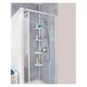 Bathroom / shower 4 shelf adjustable Bathroom pole