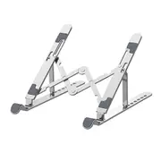 Portable Laptop Stand Foldable with 7 Levels Height Adjustment Aluminum Alloy Laptop Riser Ergonomic Notebook Holder Stand