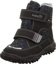 [Superfit] Husky Gore-Tex Warm Lined Snow Boots, Black/Light Grey 0000, 26 EU Wide, Black Light Grey 0000, 26 EU Weit