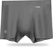 [ABananaCover] Premium Men's Naked Feeling Air Micro Modal Boxer Briefs 3" - 3X Softer Than Cotton - Snug-Fit Athleisure Trunks