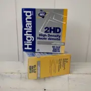 High Density Unformatted 3.5" Diskettes NOS Sealed Highland brand 2 Packs Of 10