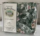 VTG Martha Stewart Ardley Green Floral King Bedskirt Cottagecore USA Kmart 1990s