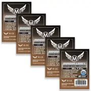 5x 80pc Mayday 66x91mm Card Game Sleeves Brown Backed Case Protector Accessory