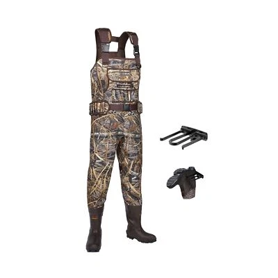 HISEA Hunting Waders, Neoprene Chest Waders for Men with 800G Insulated Boots...