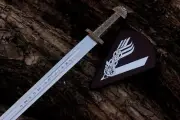 Viking Sword of King Ragnar Lothbrok High Stainless Steel Sword With Scabbard