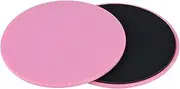 Pack of 2 Exercise Core Sliders, Fitness Sliding Disc, Double-Sided Exercise Core Sliders, Sliding Discs for Full Body Training, Abdominal and Core Training (Pink)