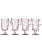 Godinger Set of 4 Claro Footed Coffee Mugs