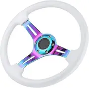 Universal 6-Hole Racing Steering Wheel Anti-Corrosion ABS Drifting Wheel for Most Vehicles